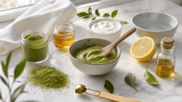 Masque éclat au Matcha en 10 mn